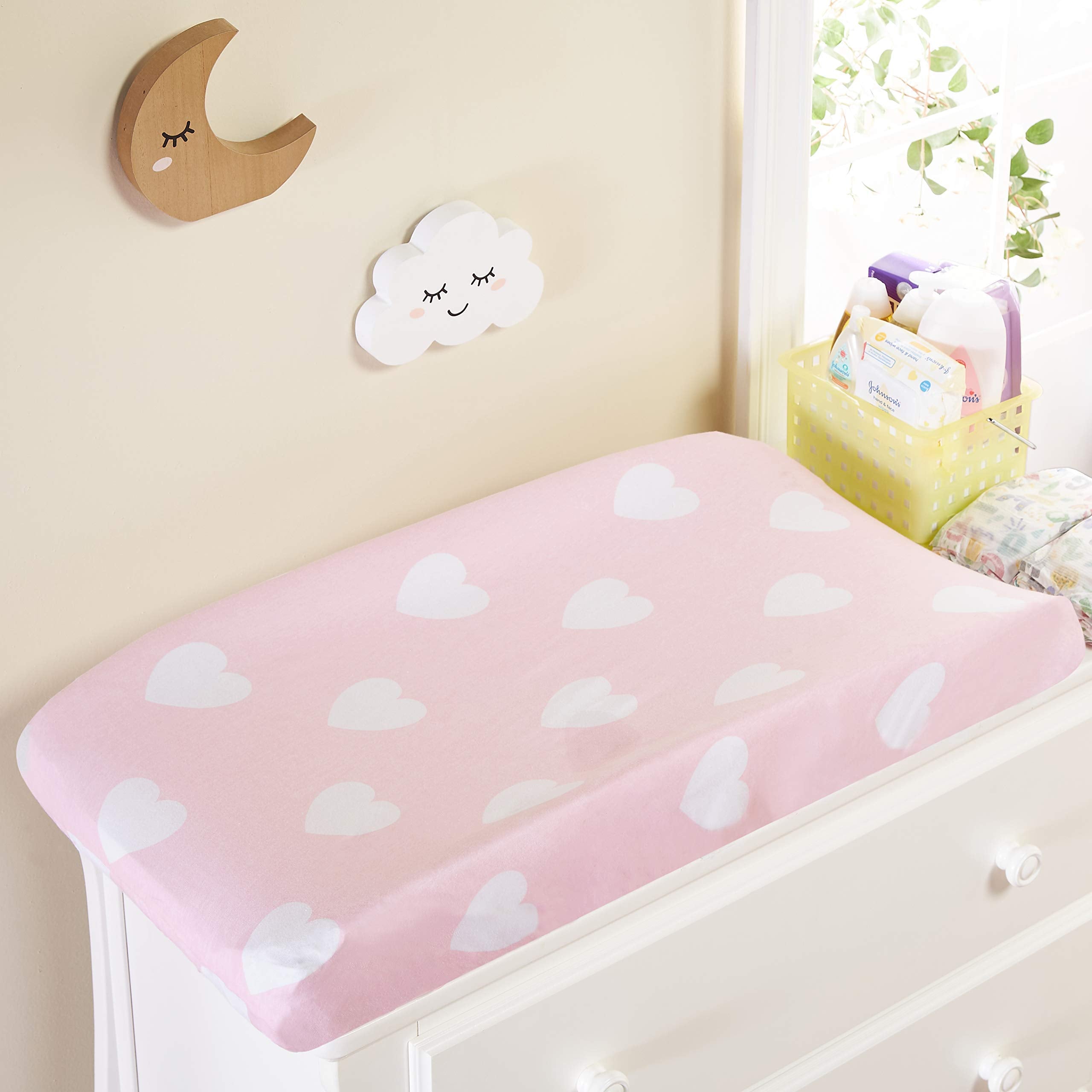 EVERYDAY KIDS changing pad cover elastic edges ensure a snug fit