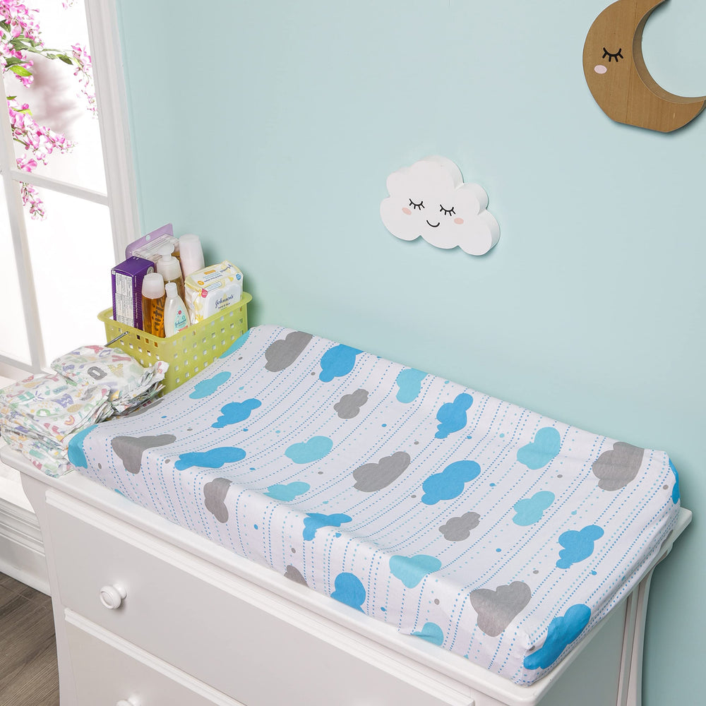 EVERYDAY KIDS changing pad cover two-pack ensures you always have a spare.