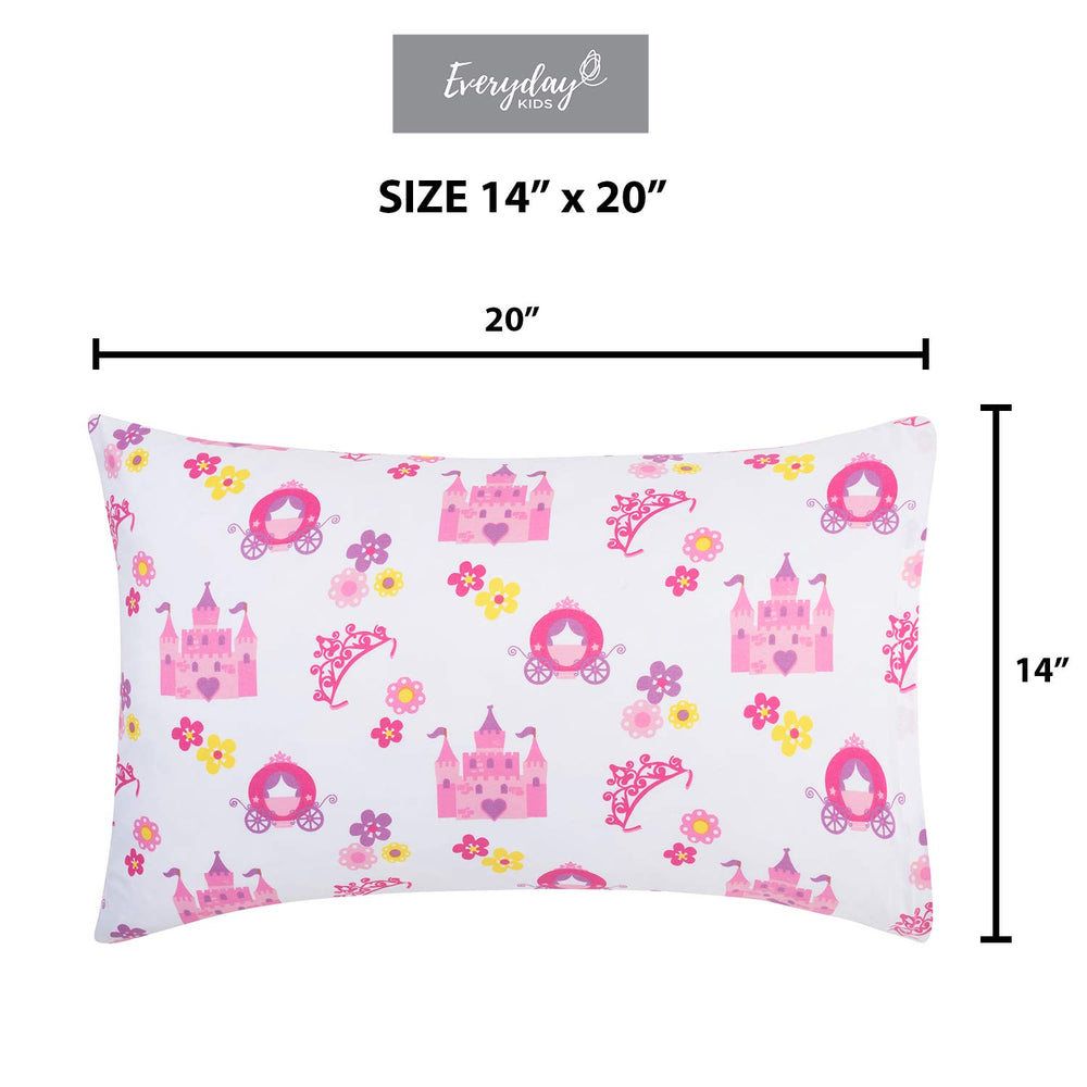 Everyday Kids easy-care pillowcase is machine washable for busy families.