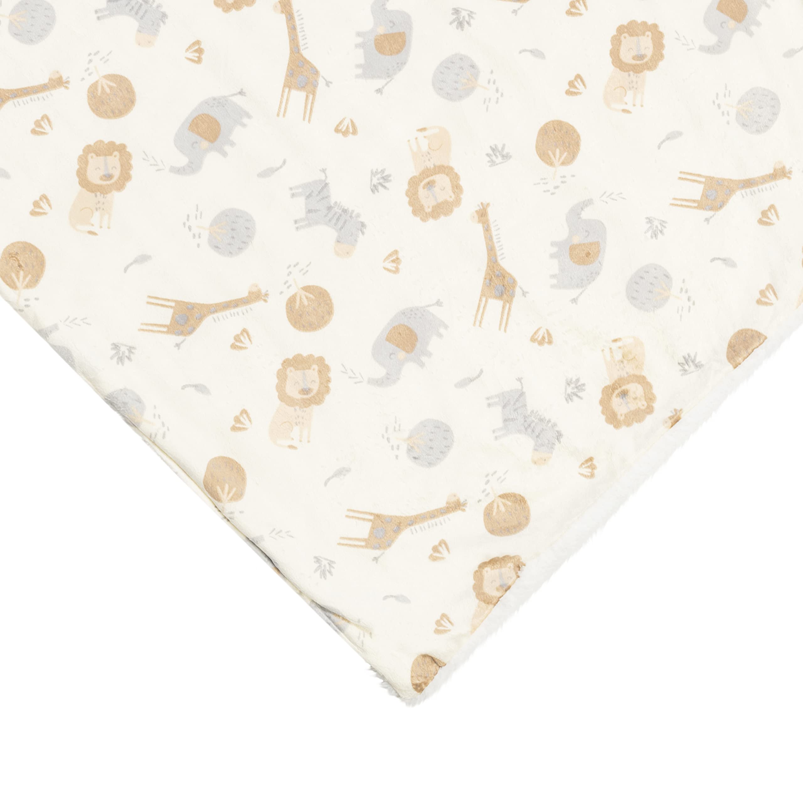 EVERYDAY KIDS jungle animals nursery design, 30x40 inches, stroller-ready