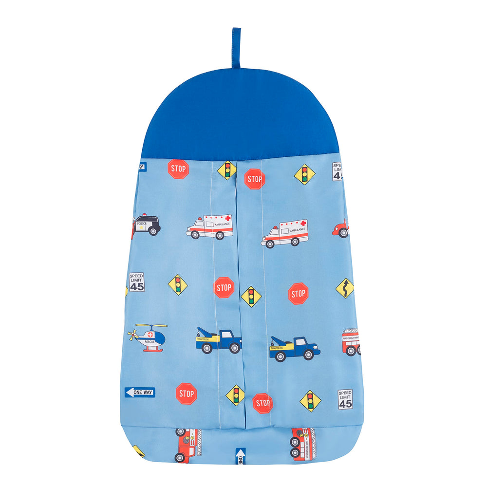 Everyday Kids Little Rescuer packaging shown as gift-ready crib bedding set.