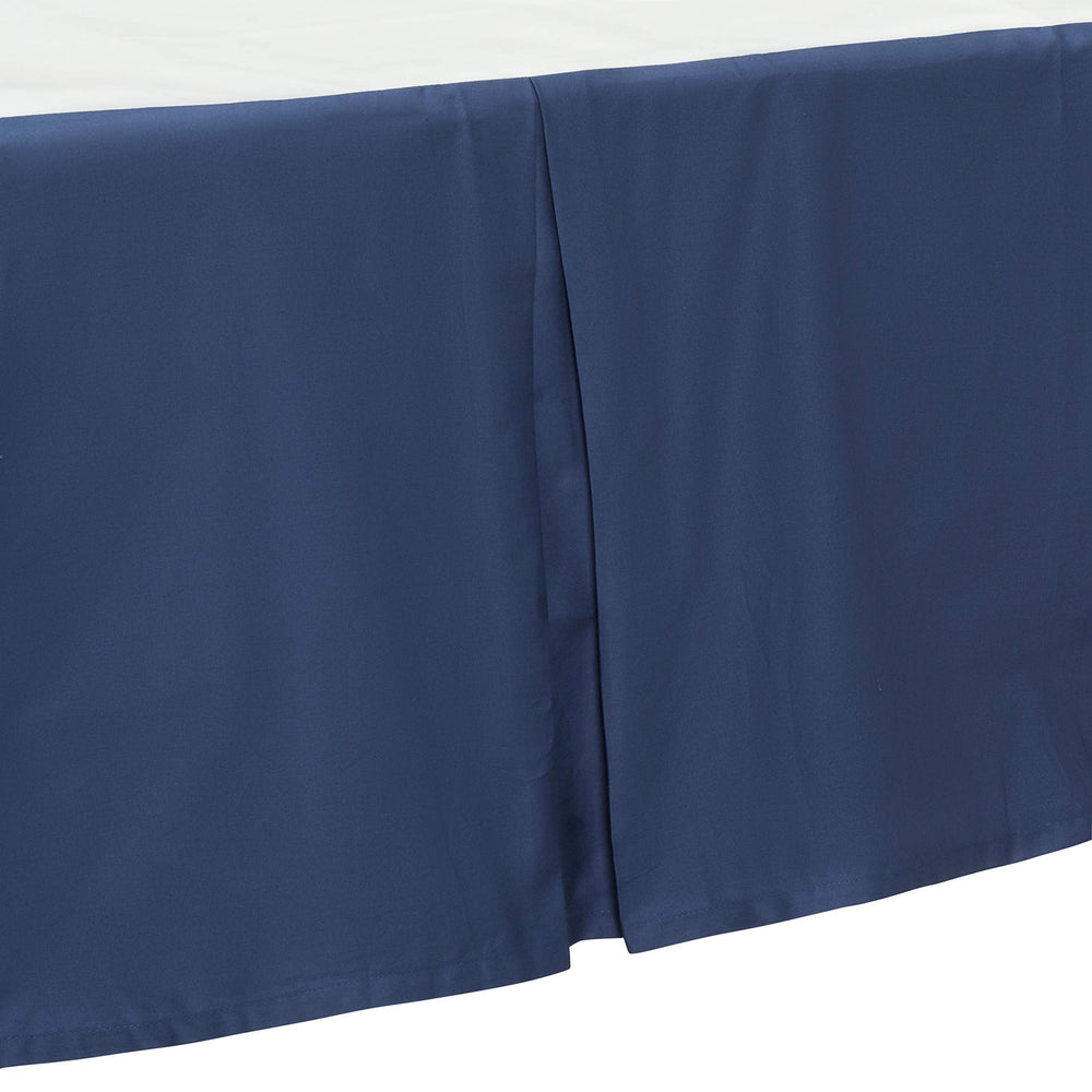 EVERYDAY KIDS machine-washable crib skirt simplifies nursery care.