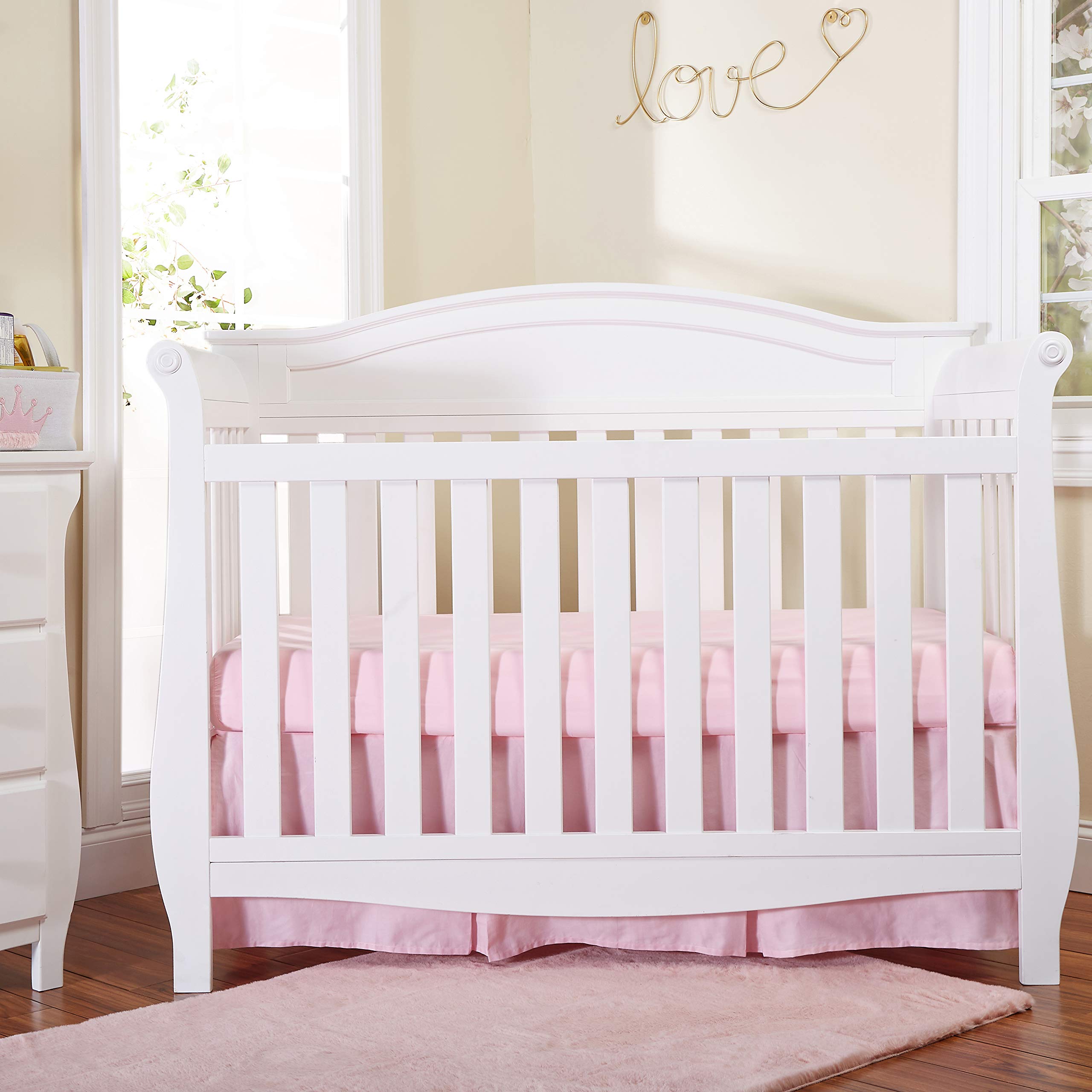 EVERYDAY KIDS pleated skirt 52x28 fits standard cribs and toddler beds.