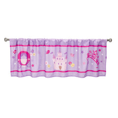 Everyday Kids princess valance shows a castle print to spark imaginative play.
