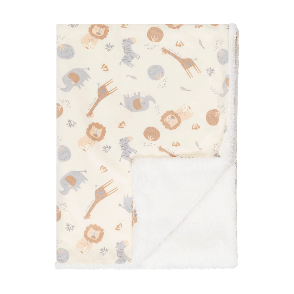 EVERYDAY KIDS sherpa backing closeup, warm lining for cozy naps