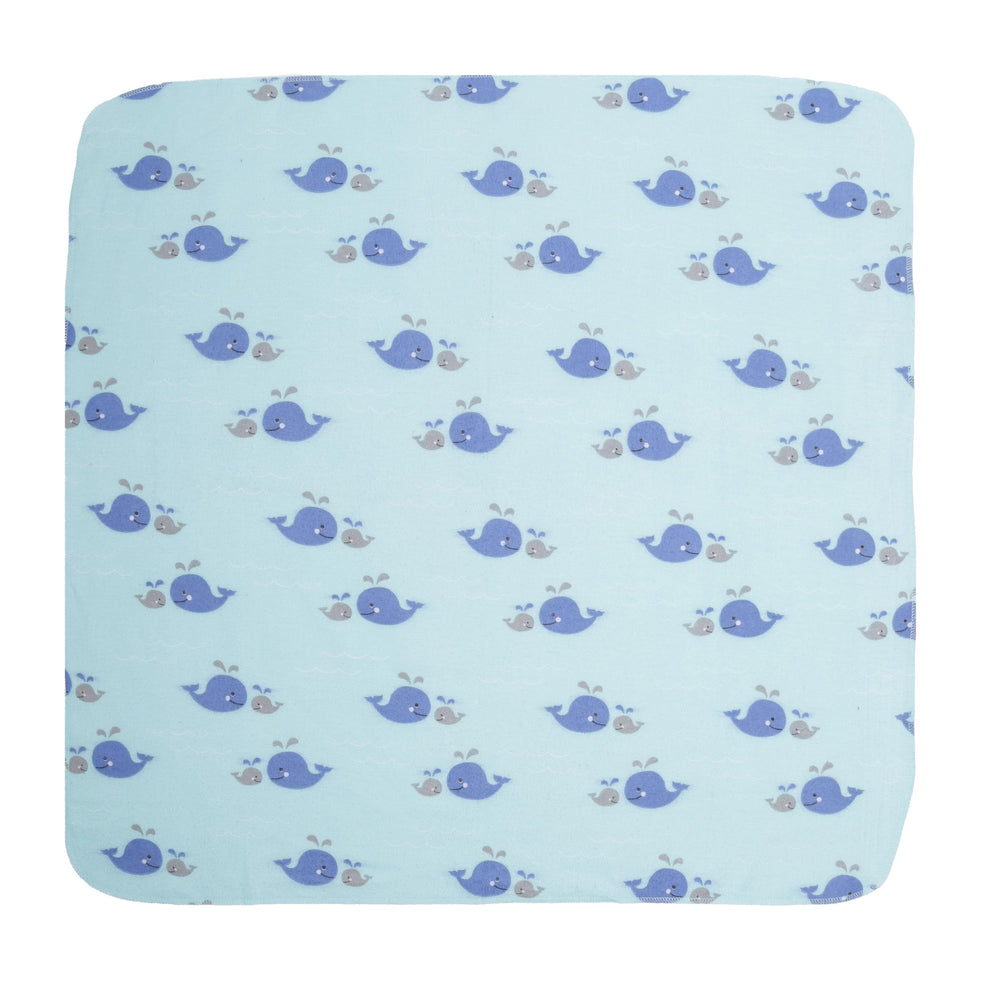 EVERYDAY KIDS coral print blanket adds playful coastal style to nursery