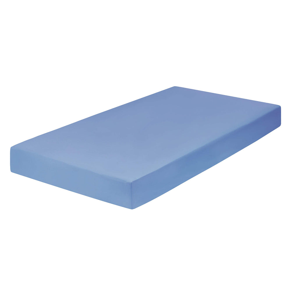 Everyday Kids 52 by 28 crib sheet fits standard crib mattresses for simple setup.