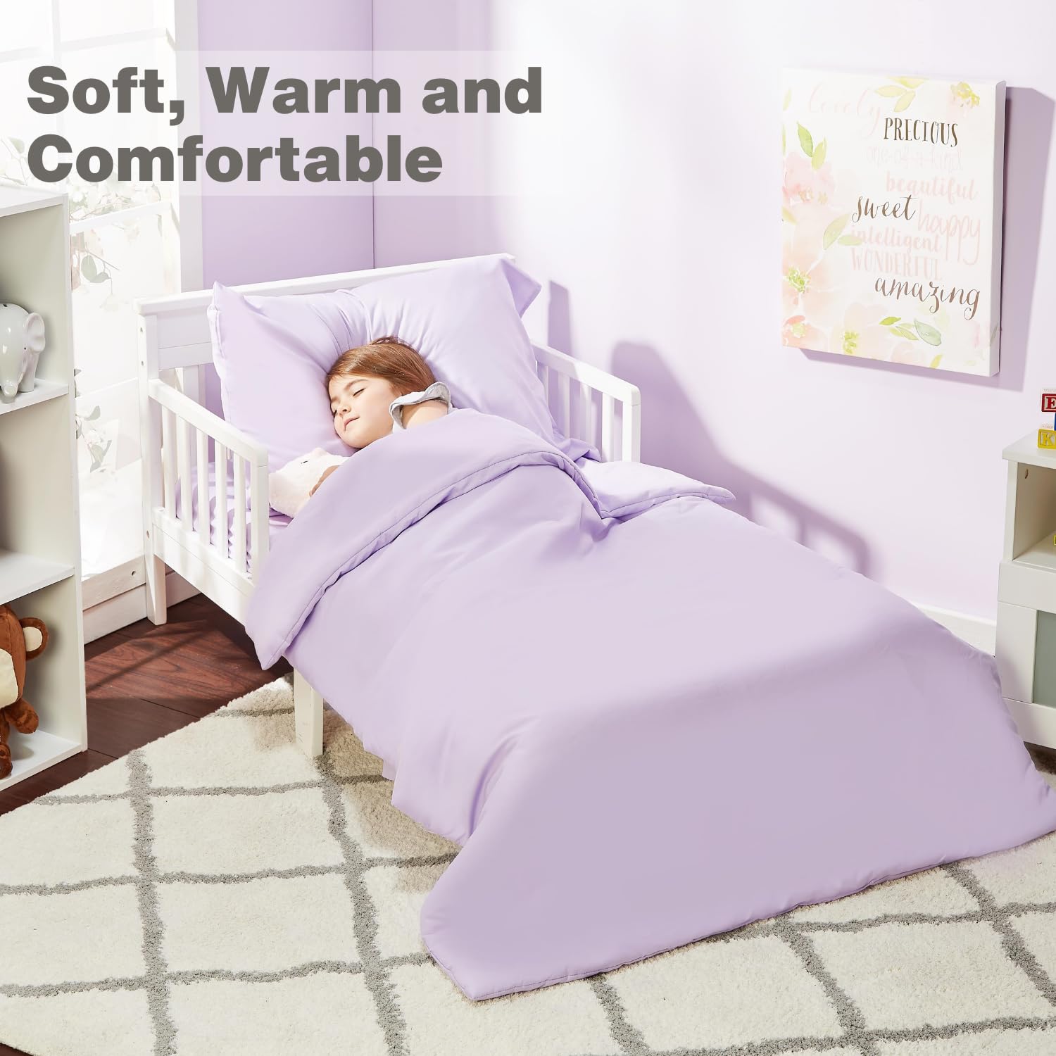 EVERYDAY KIDS bedding set displayed as a complete toddler transition