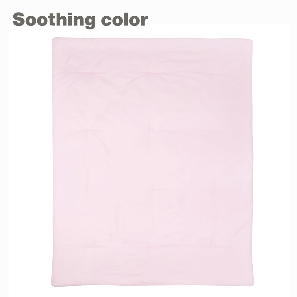 Everyday Kids packaging image showing easy-care pink bedding set