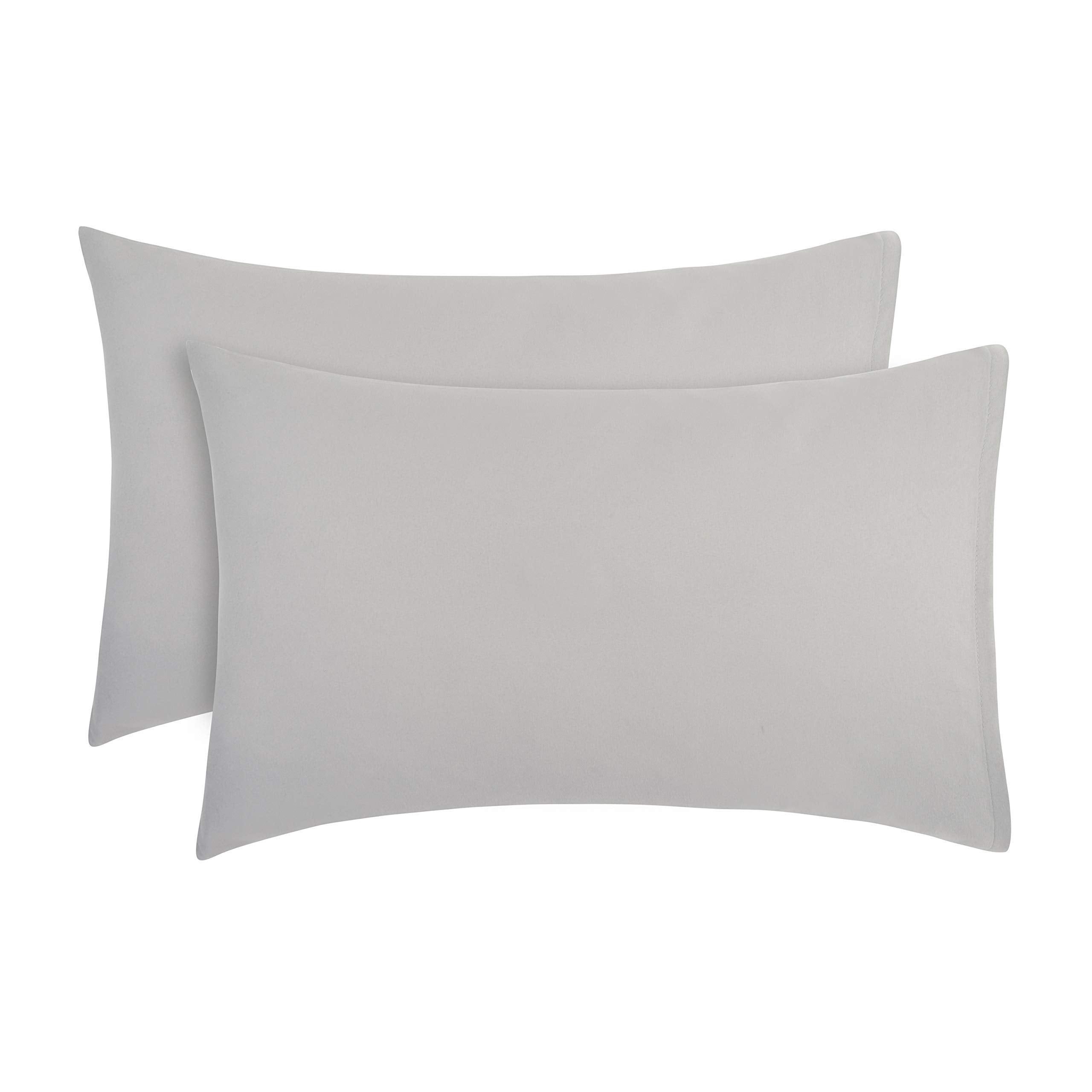 Everyday Kids solid grey toddler pillowcase 14x20 for travel comfort