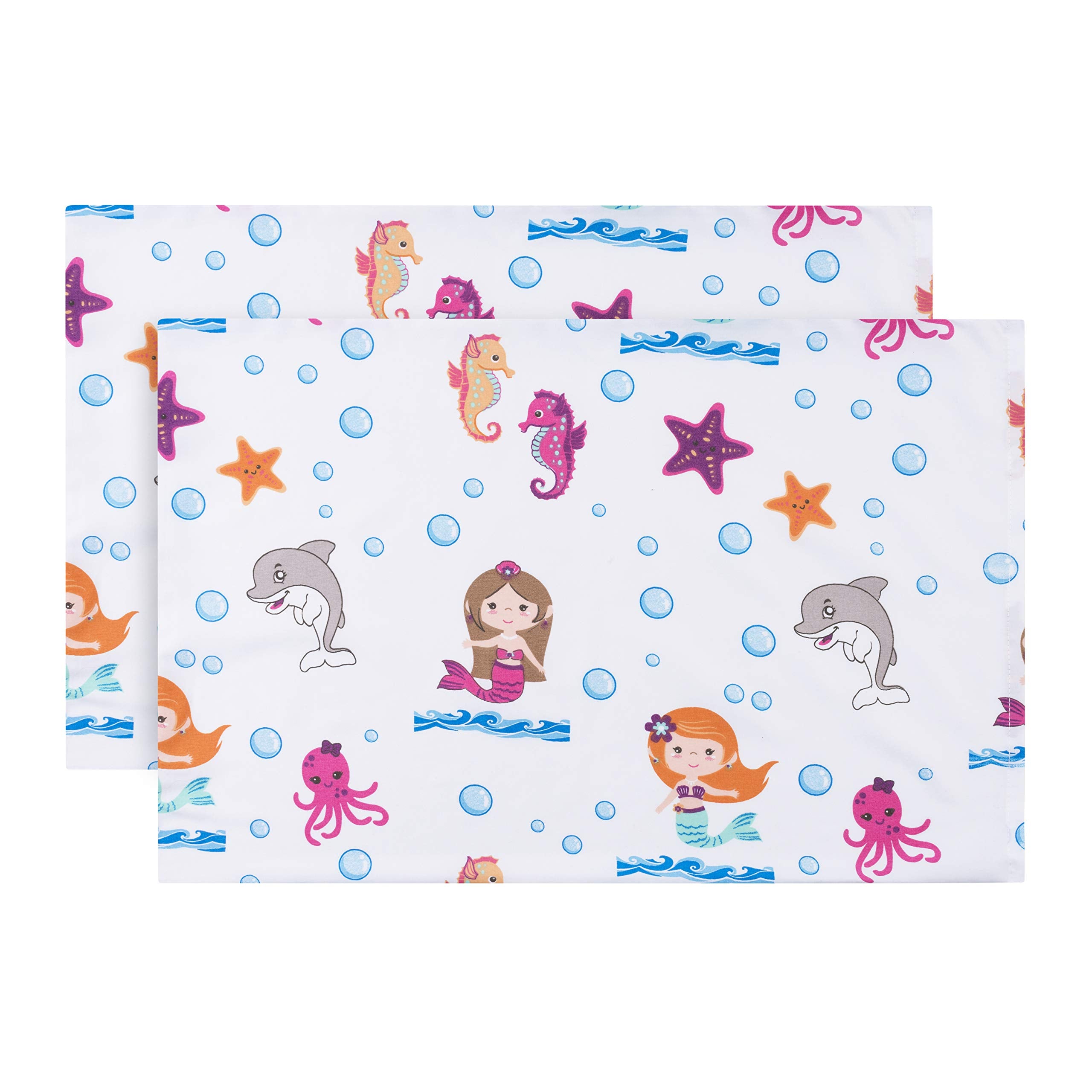 Everyday Kids Toddler Travel-Friendly two-pack pillowcase set for on-the-go sleepovers.