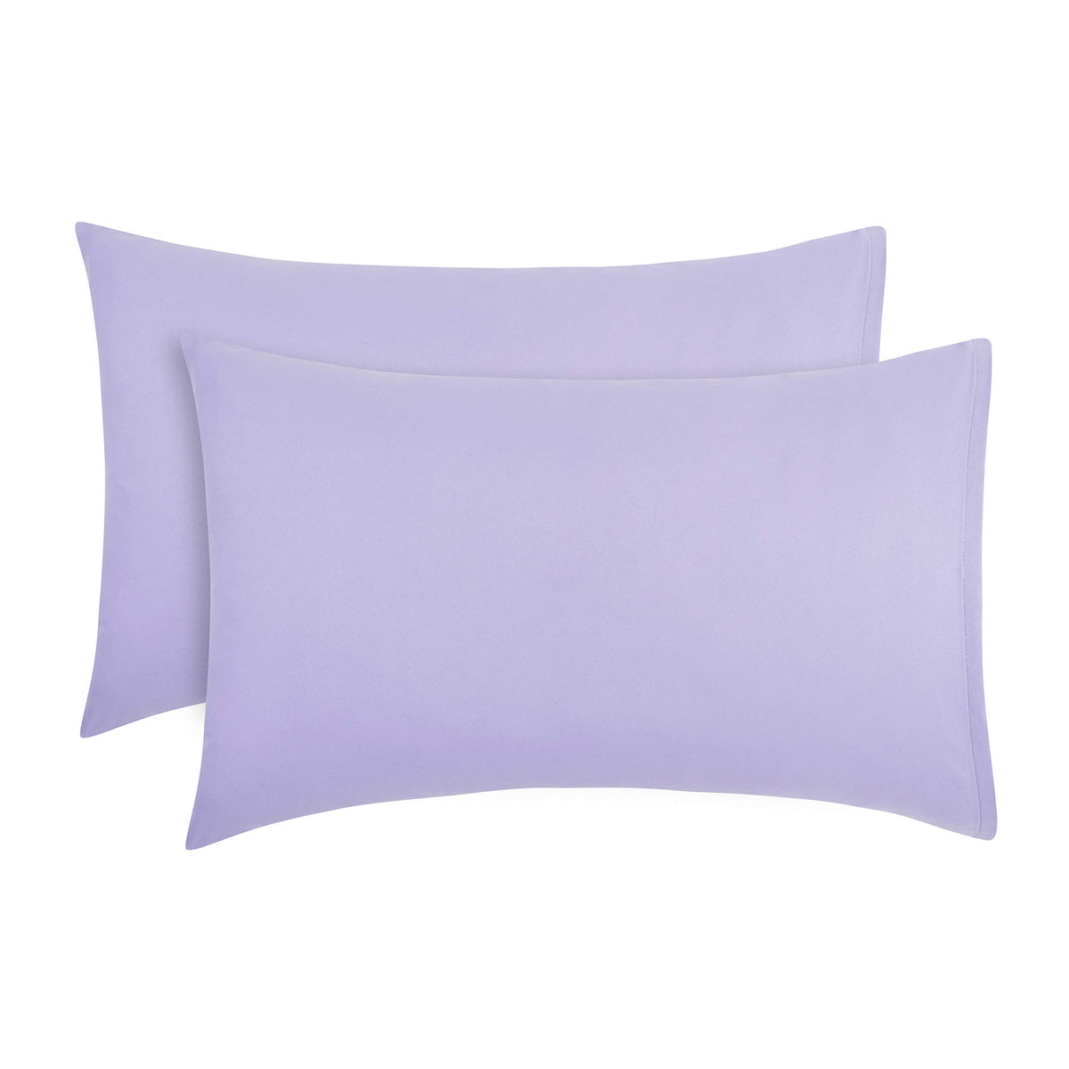 EVERYDAY KIDS toddler travel pillowcase purple close-up of soft microfiber fabric for comfy travel
