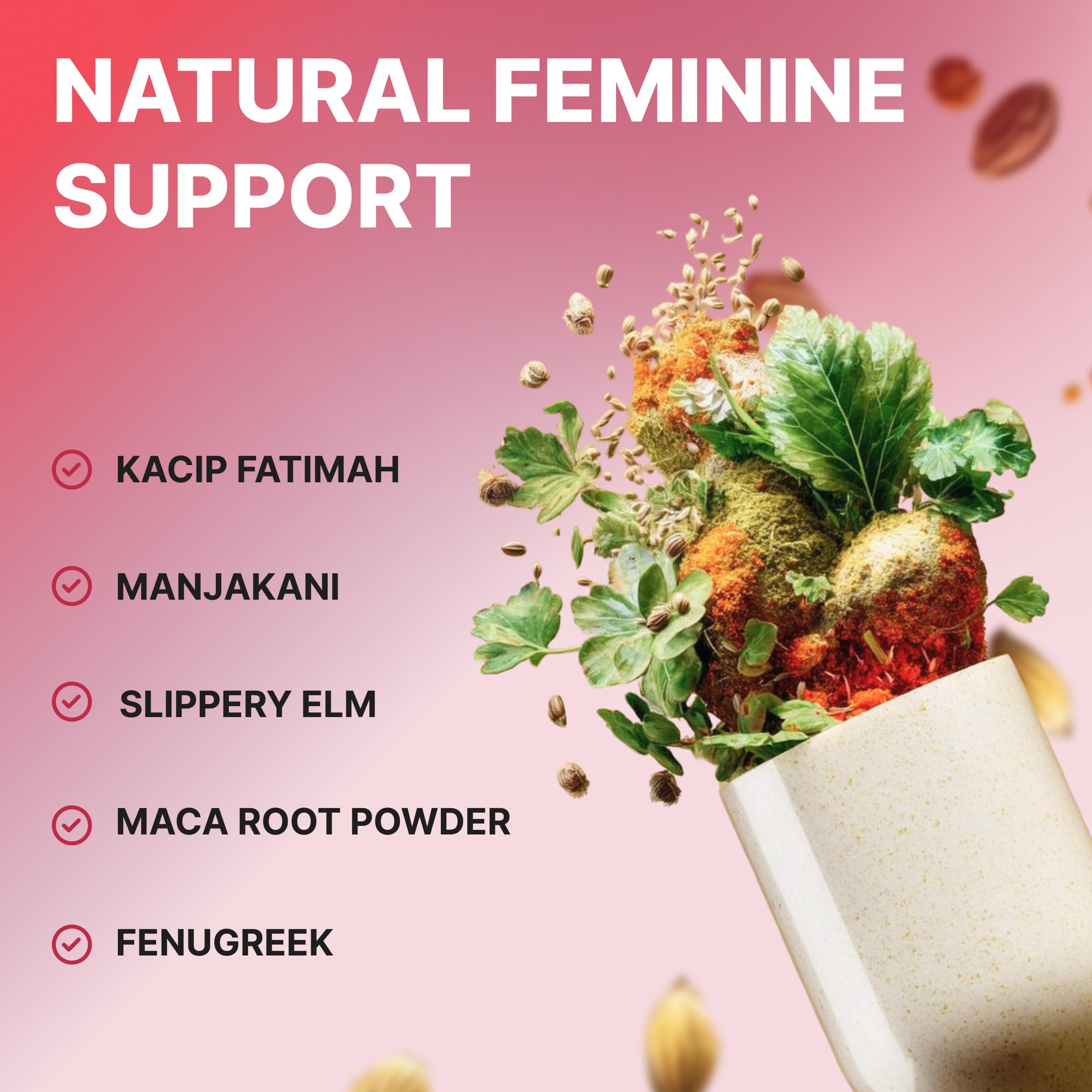 Eve's Cycle vegan capsules close-up showing two-capsule daily ritual for discreet use.