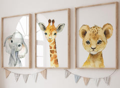 Eviepops Prints giraffe print 12x16 adds playful charm to baby nursery