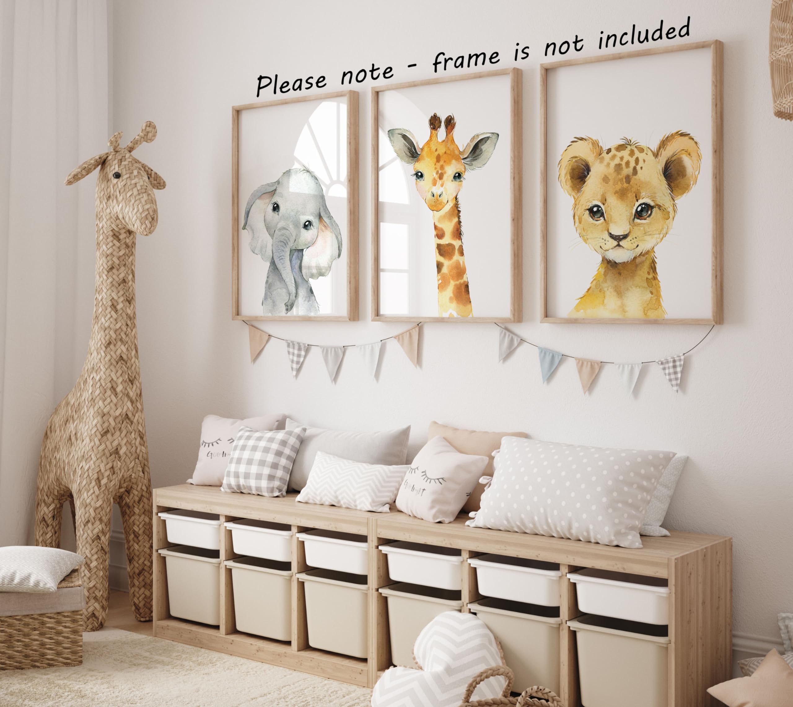 Eviepops Prints lion print 12x16 sparks imagination in a gender-neutral nursery decor