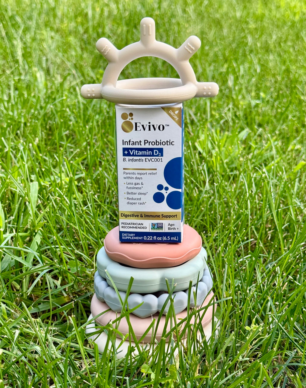 Evivo daily dosing sachets provide convenient, predictable infant probiotic use.