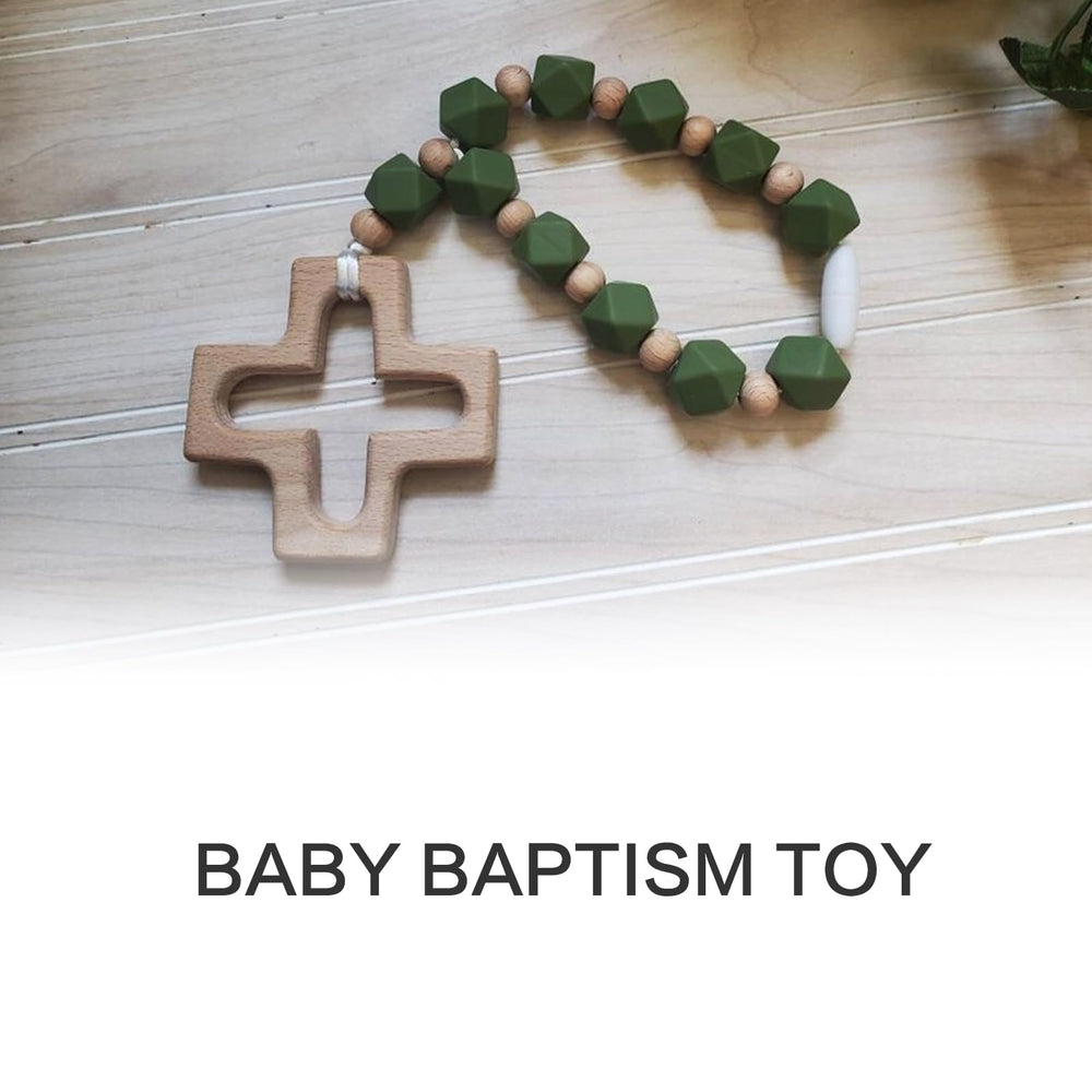 EVKILKJS first communion gift rosary provides a meaningful silicone keepsake.