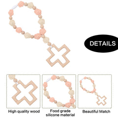 EVKILKJS rosary cross center detail highlighting elegant design for memory