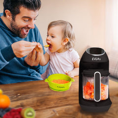EVLA'S steaming function in action preserves flavor and texture