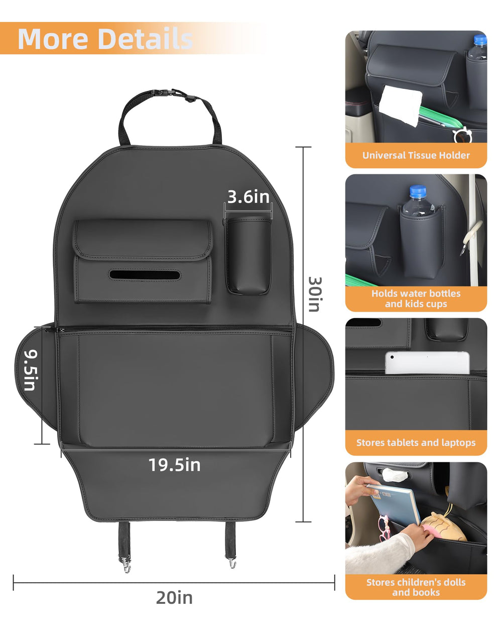 EVMODS 30x20 inch protector fits large vehicles like pickup trucks and SUVs