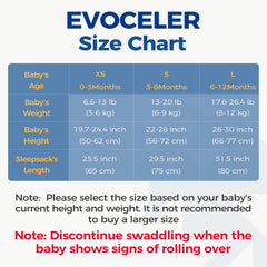 evoceler swaddle sleep sack with 3D mattress provides back support