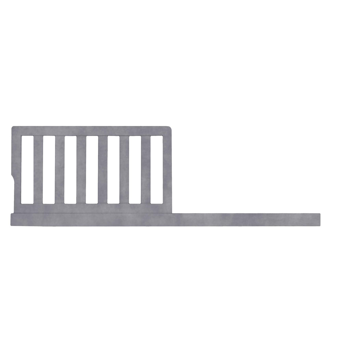 Evolur Toddler Rail securely attached to crib for a safer sleep transition.