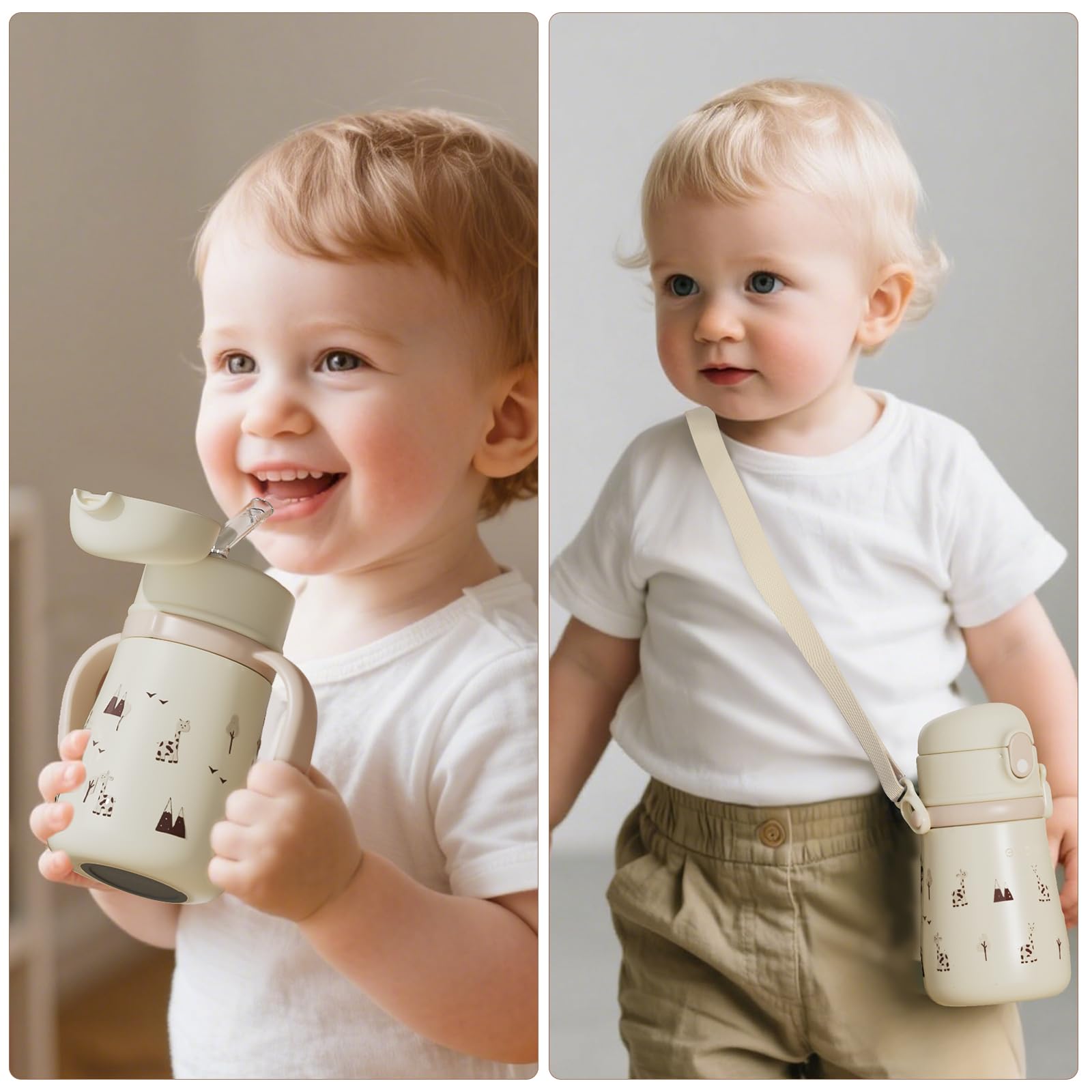 Evorie removable handles for comfortable grip during meals and play