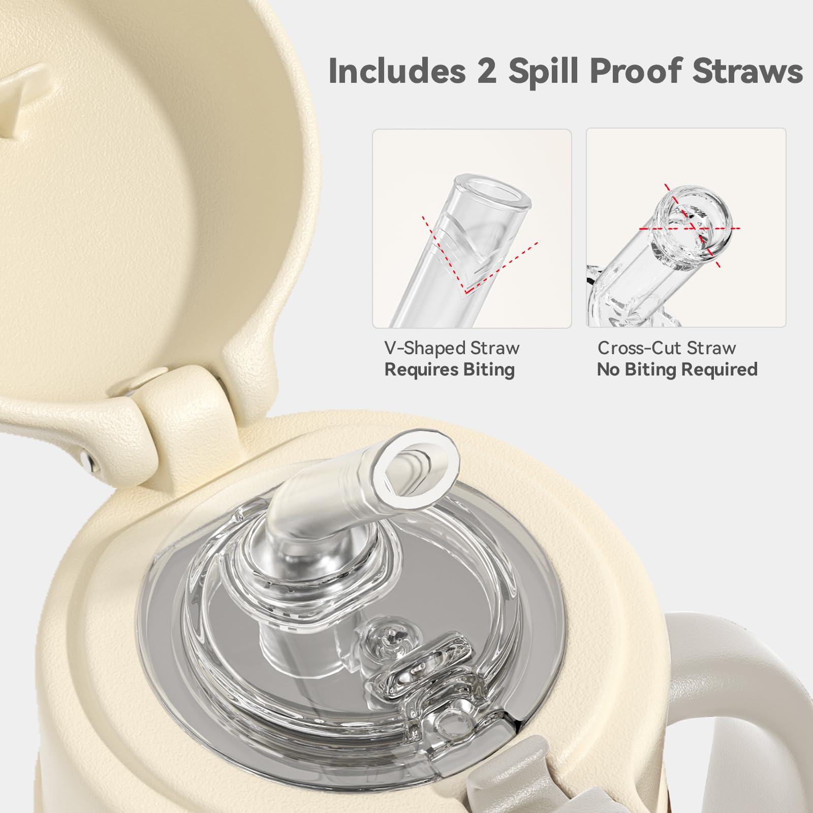 Evorie straw bite mode shows leak-proof sipping on the go