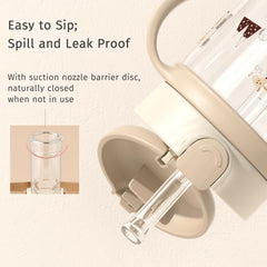 Evorie toddler sippy cup with removable handles for easy grip