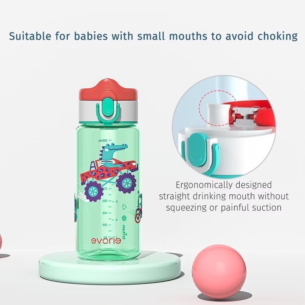 Evorie Tritan bottle body clear view highlights durable, high-impact material.