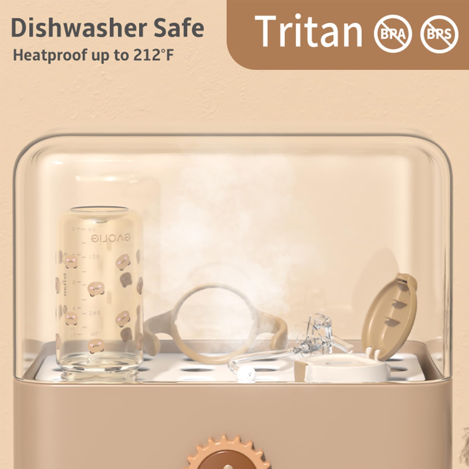 Evorie Tritan spill-proof cup packaging display highlighting gift-ready box.