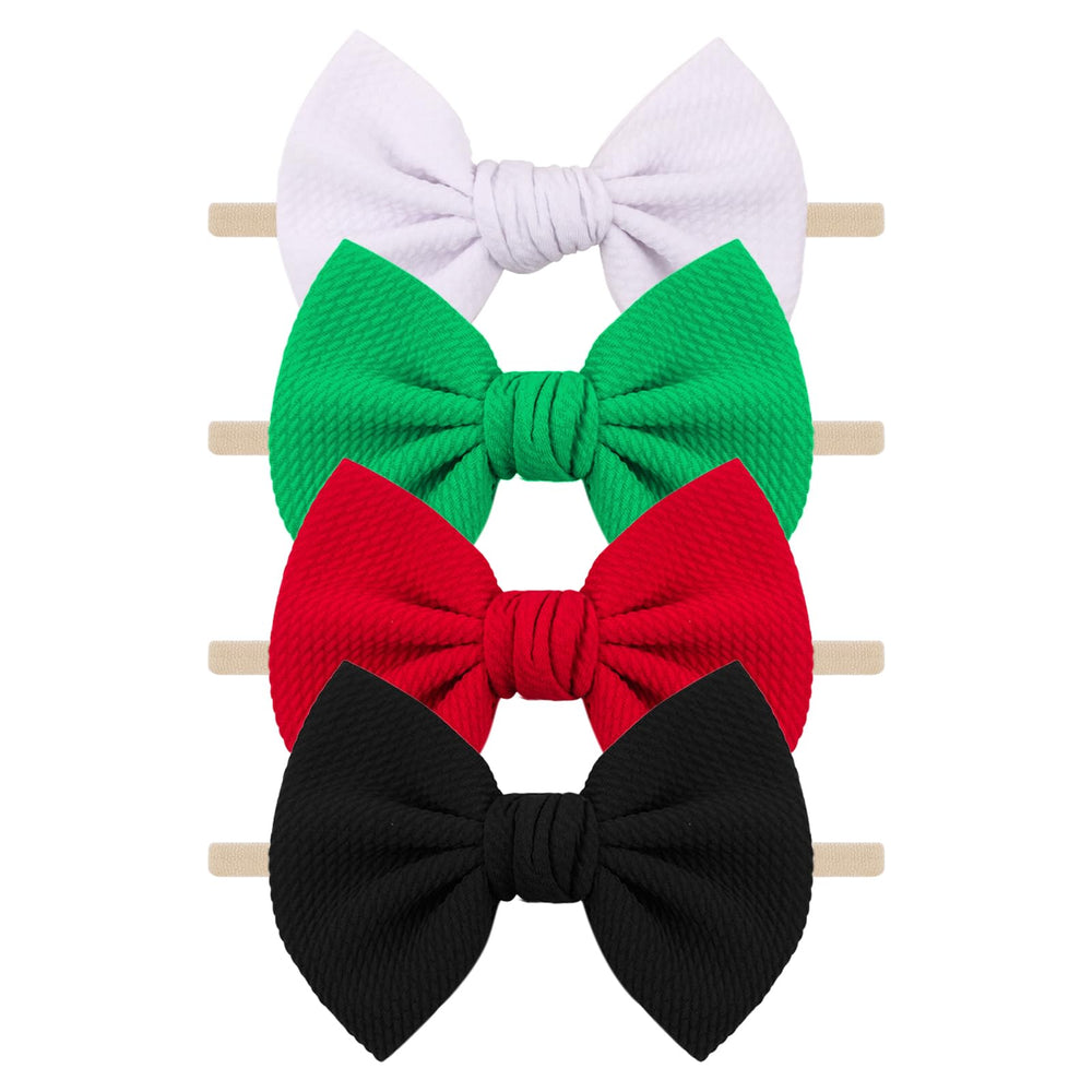 Ewaycom baby headband black soft cloth for newborns with comfortable non-slip fit