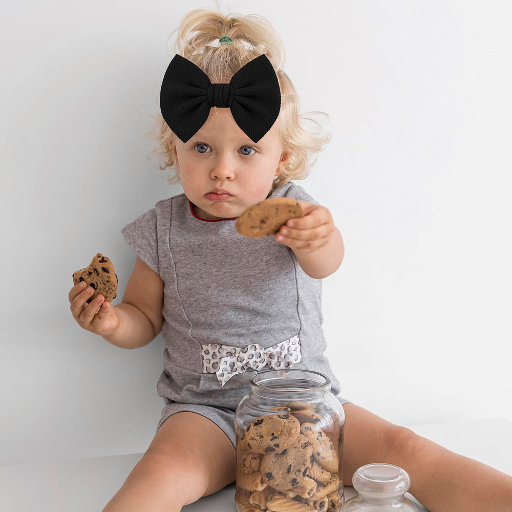 Ewaycom baby headband white soft cloth suits photos and daily wear