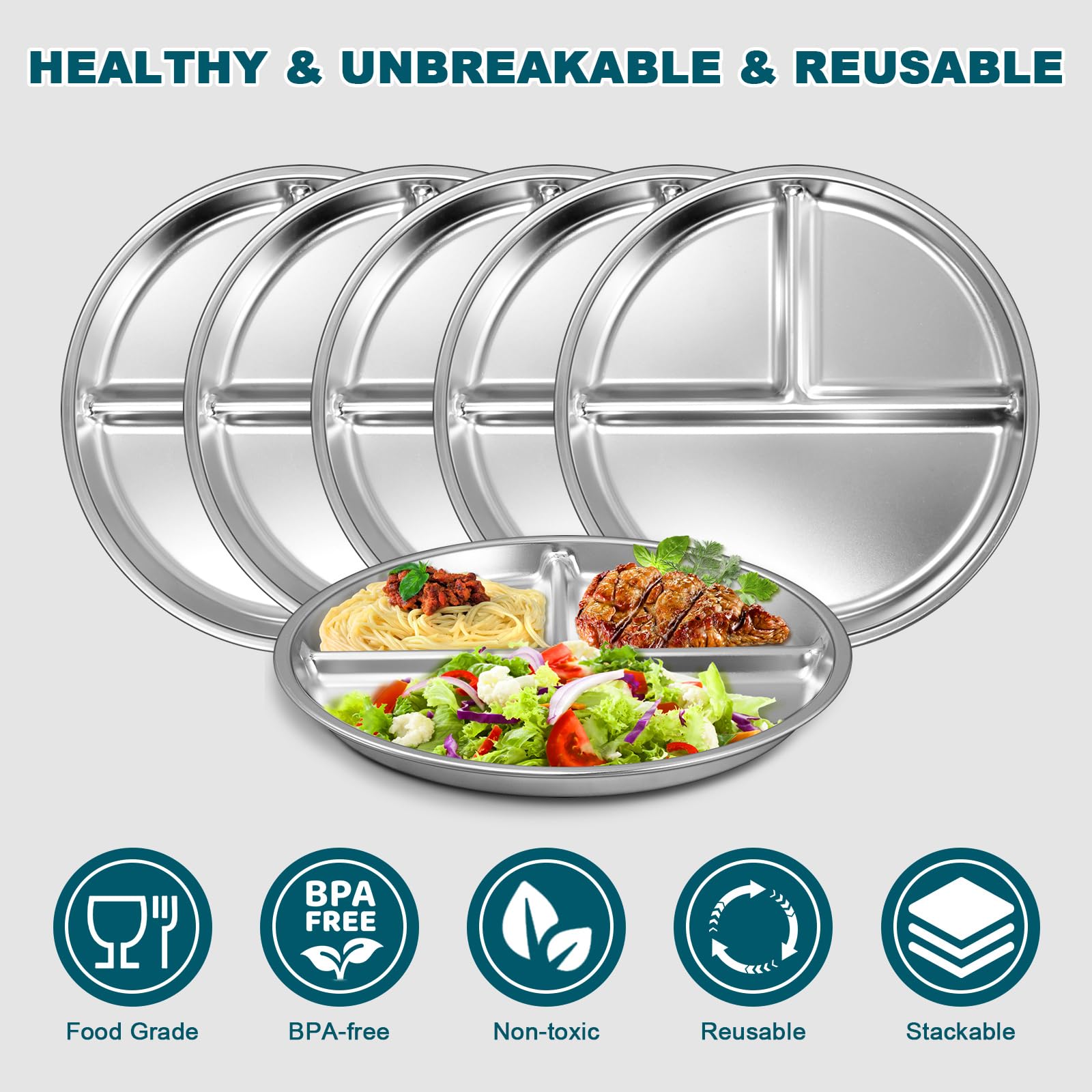 EWFEN kid-friendly plate grows with your child during meals.