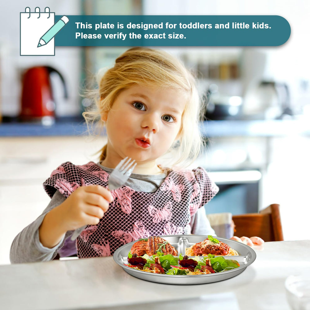 EWFEN three-compartment portion plate helps plan meals.