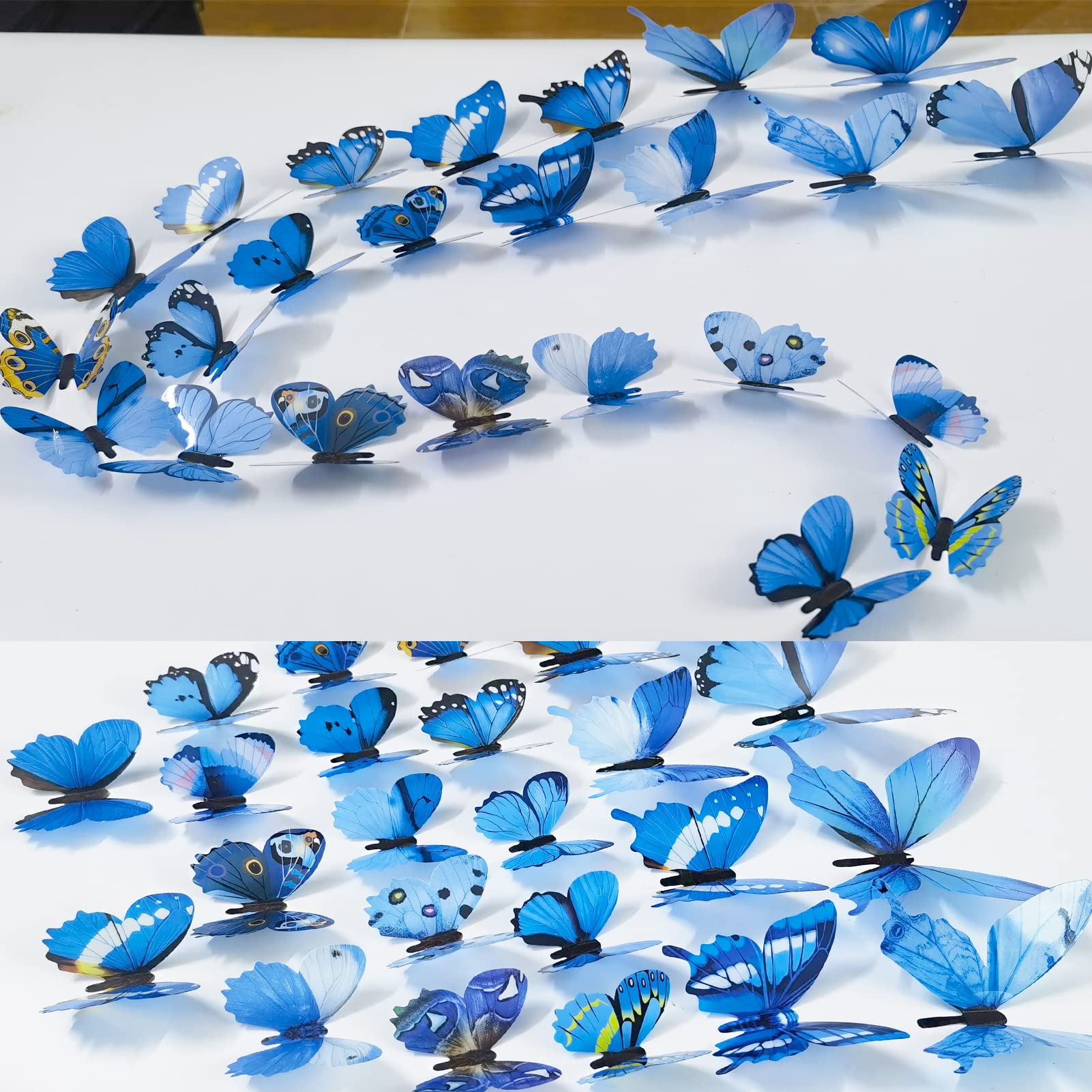 Ewong 3D butterflies lift walls with lightweight PVC.