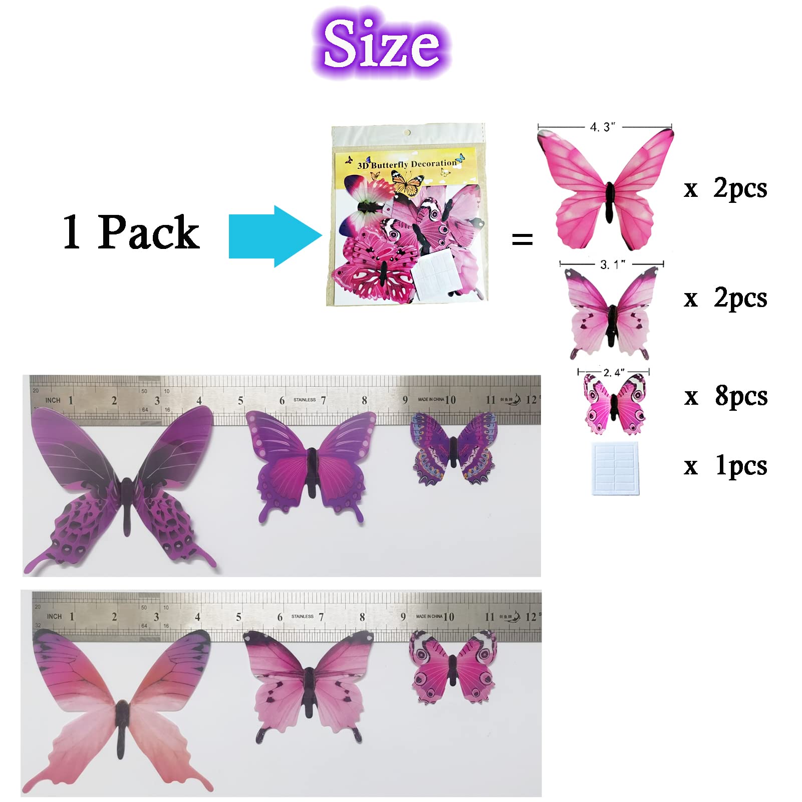 Easy DIY setup to create whimsical Ewong butterfly scenes in bedrooms or nurseries.