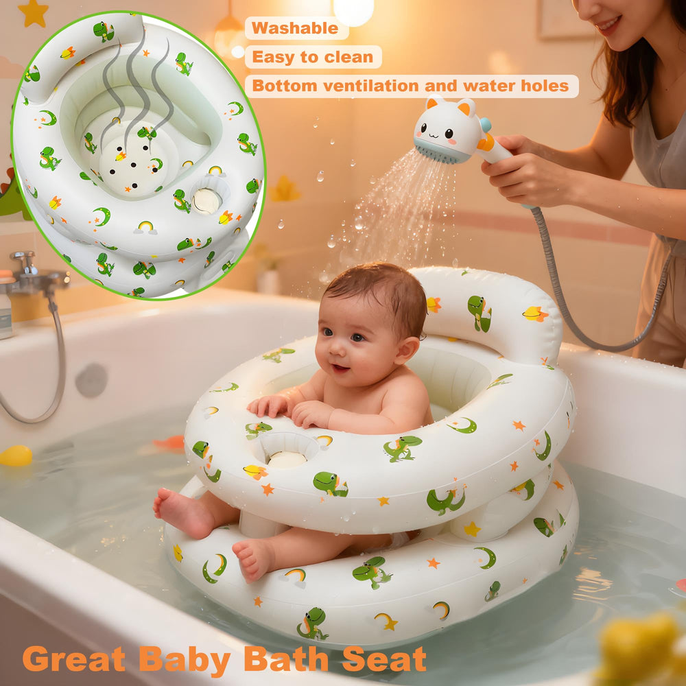 EXBEPE inflatable chair with headrest protects during gentle bumps