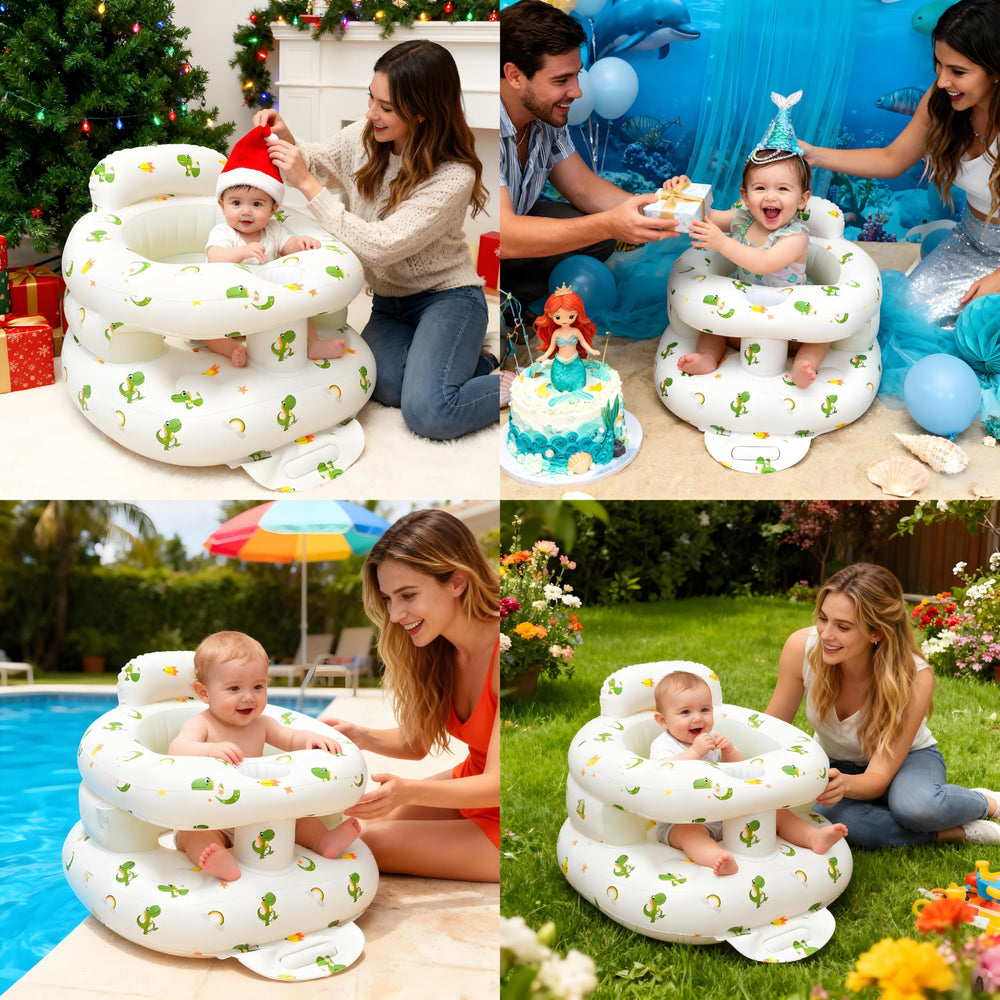 EXBEPE sit-me-up floor seat supports upright posture for 3-36 months