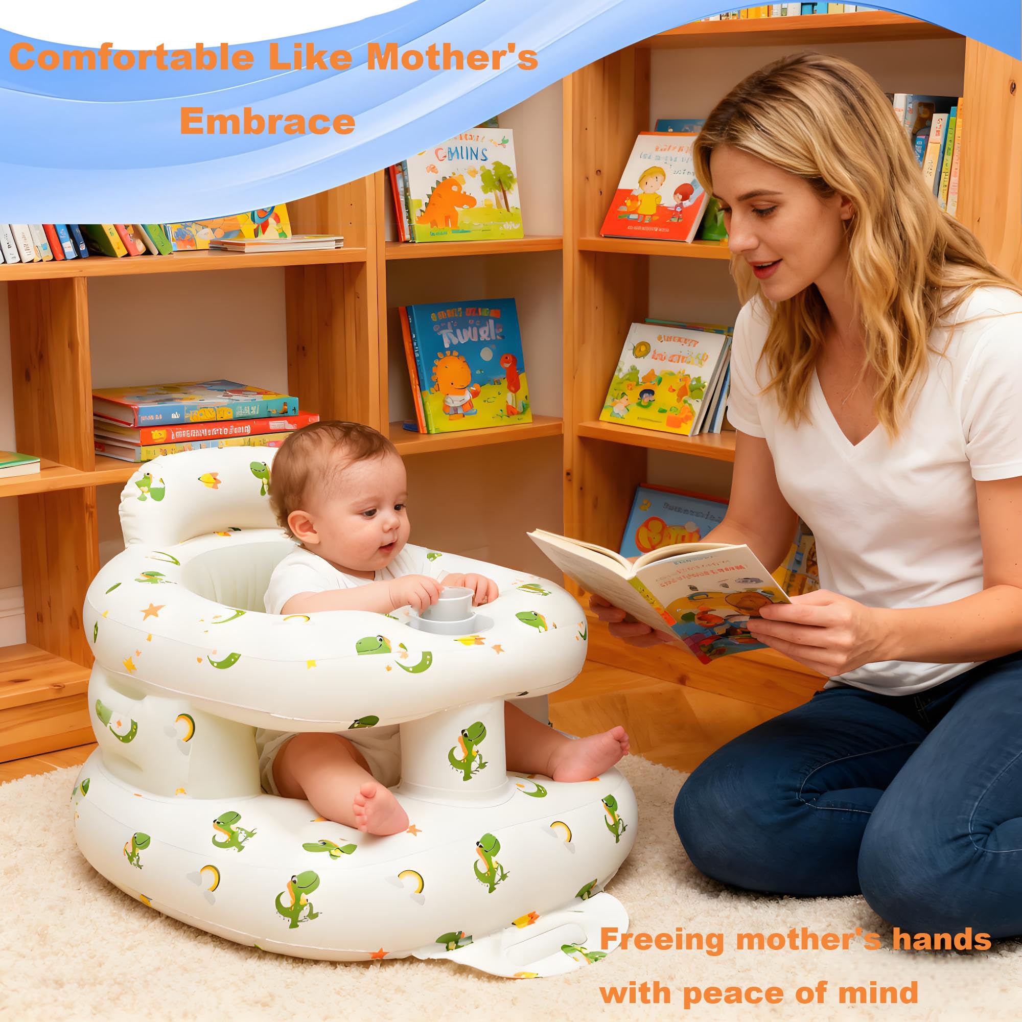 EXBEPE soft embrace sides cushion with hug-like comfort