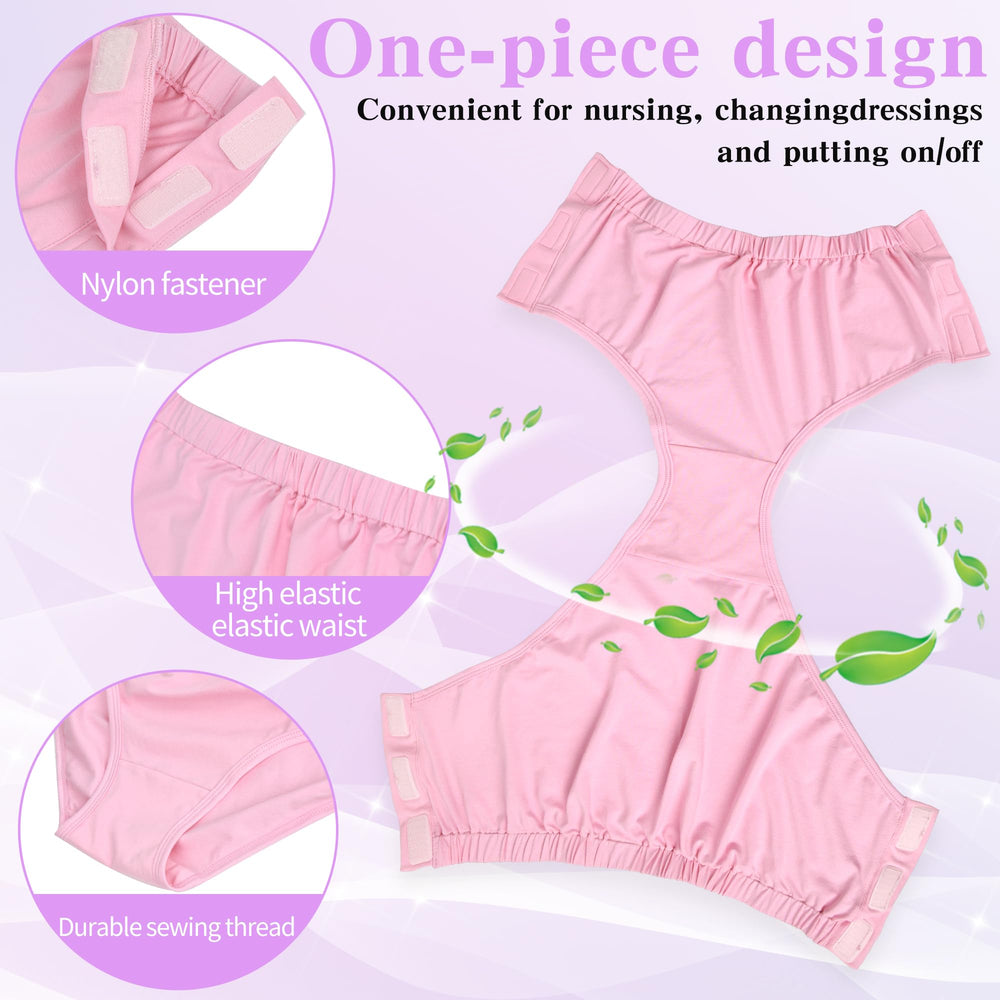 EXCLEN women's adaptive briefs purple color ease daily dressing for elderly users.