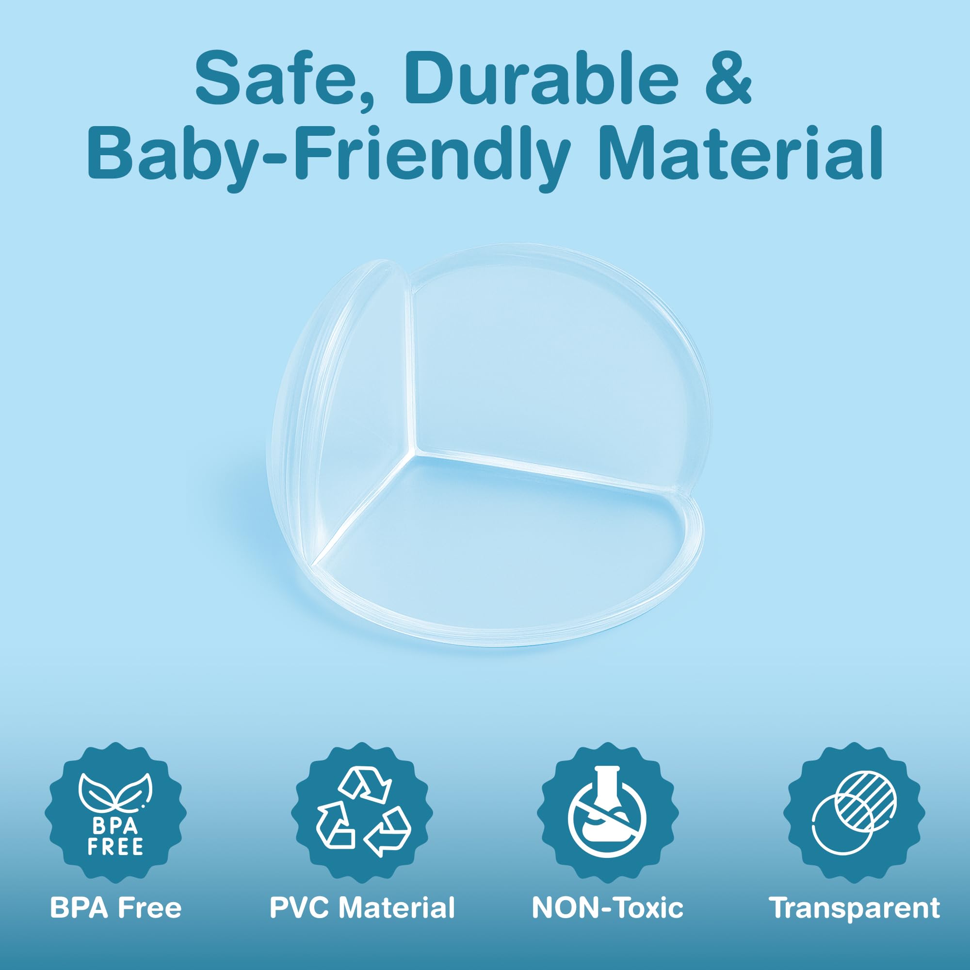 EXCOLIT baby-proofing furniture guard maintaining clean lines.
