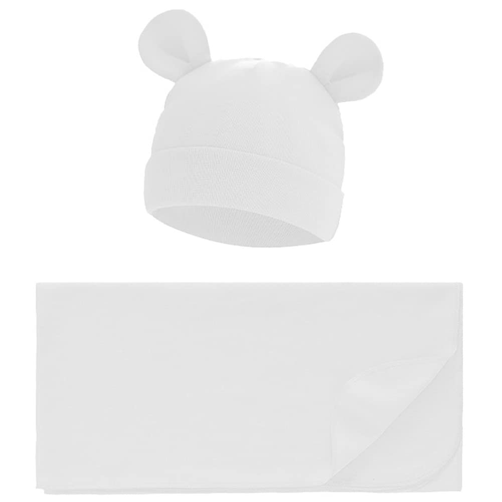 Exemaba baby swaddle blanket and hat set for newborn comfort and versatility.