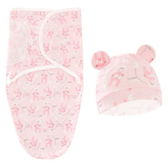 Exemaba swaddle in girl pattern for playful newborn outfits