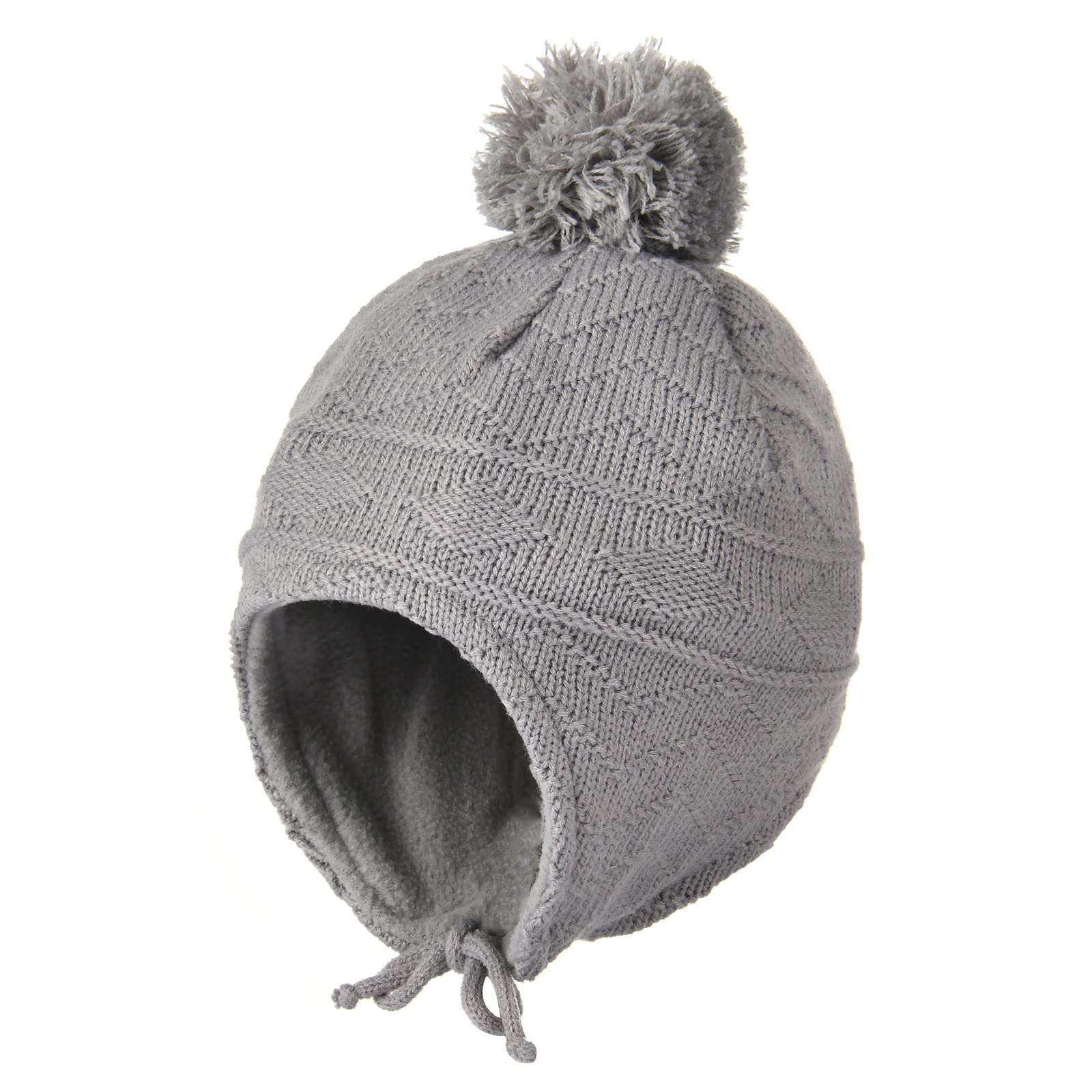 Exemaba mittens knit gloves for toddlers, thick and flexible for active winter play