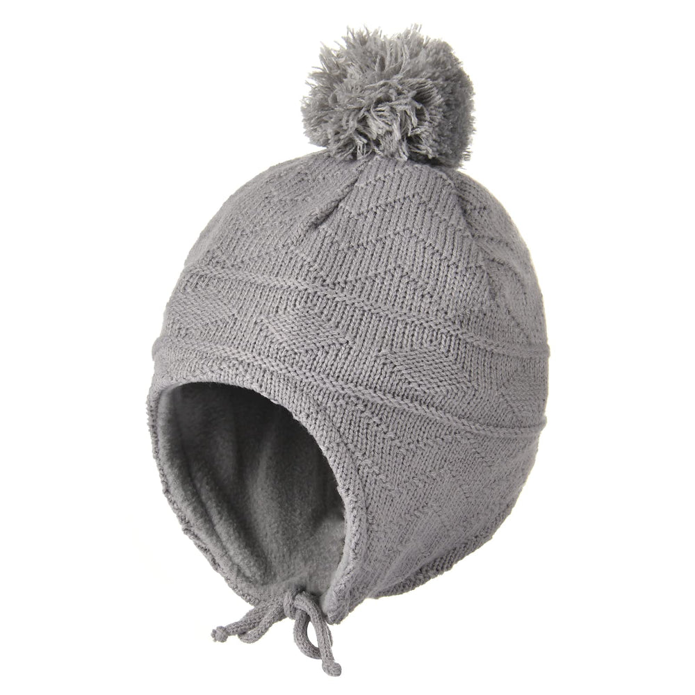 Exemaba mittens knit gloves for toddlers, thick and flexible for active winter play