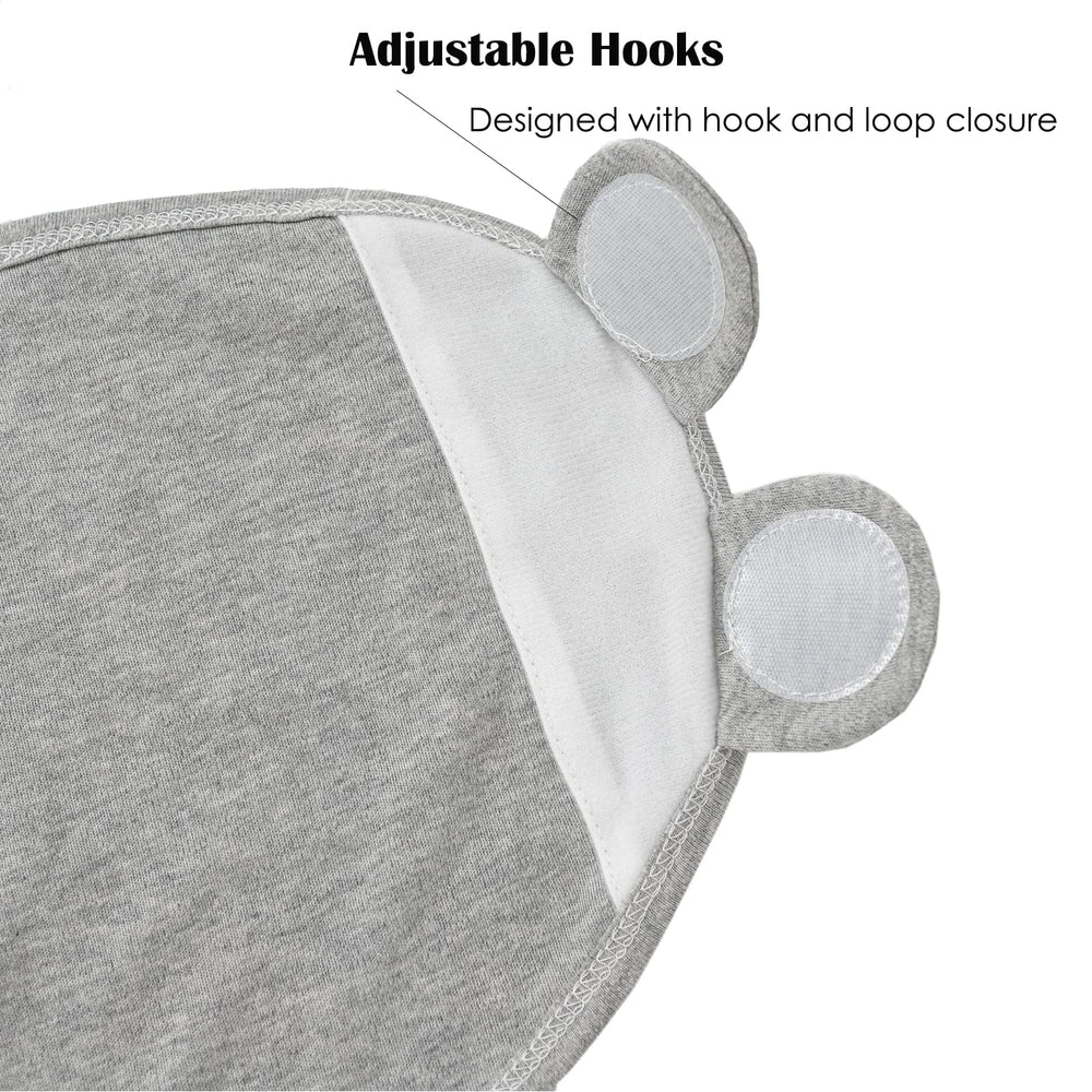 Exemaba adjustable-fit swaddle demonstrates quick, secure wrapping.