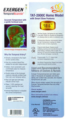 Exergen ComfortScanner LCD display shows clear readings for easy monitoring