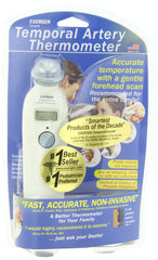 Exergen Temporal Scanner 1 held in hand shows quick non-invasive reading.