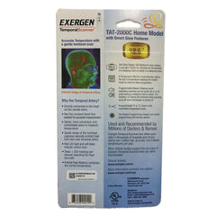 Exergen temporal thermometer used at night for easy bedtime checks
